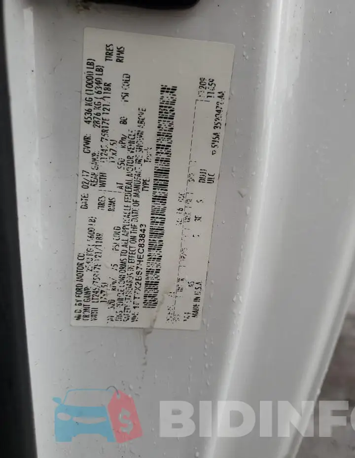 1FT7X2B67HEC83843 Photo# 12