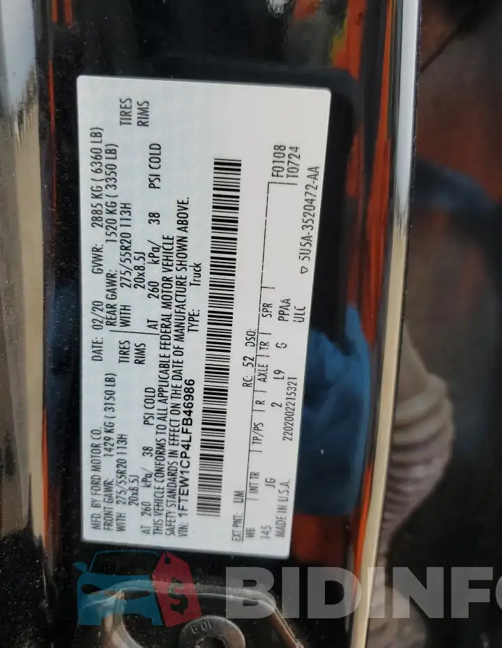 1FTEW1CP4LFB46986 Photo# 12