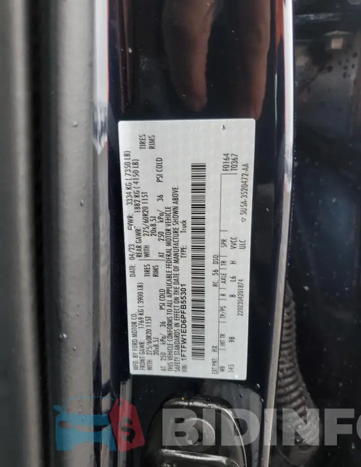 1FTFW1ED6PFB55301 Photo# 12