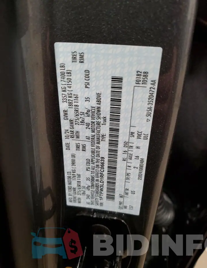1FTFW3LD1RFC06639 Photo# 12