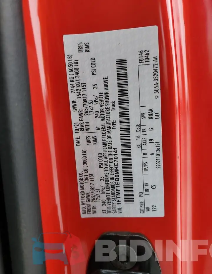 1FTMF1EB6MKE70141 Photo# 12