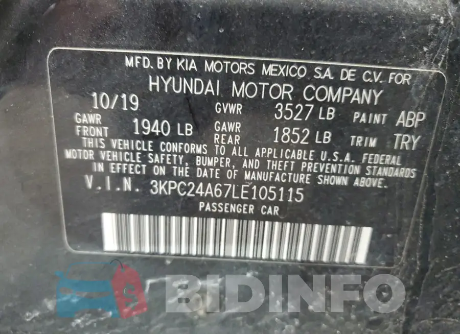 3KPC24A67LE105115 Photo# 12
