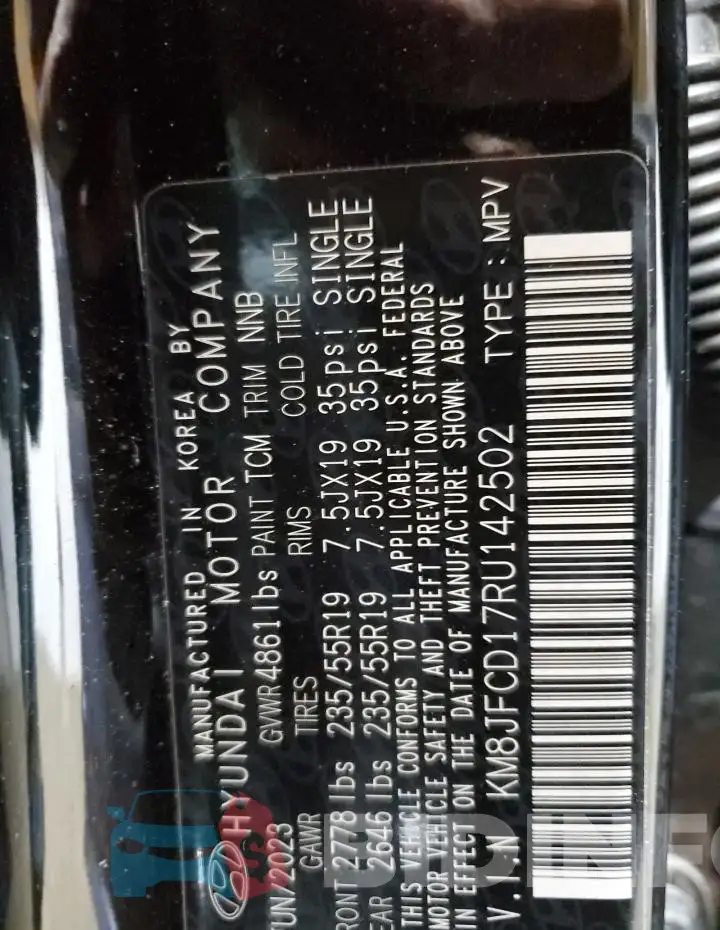 KM8JFCD17RU142502 Photo# 13