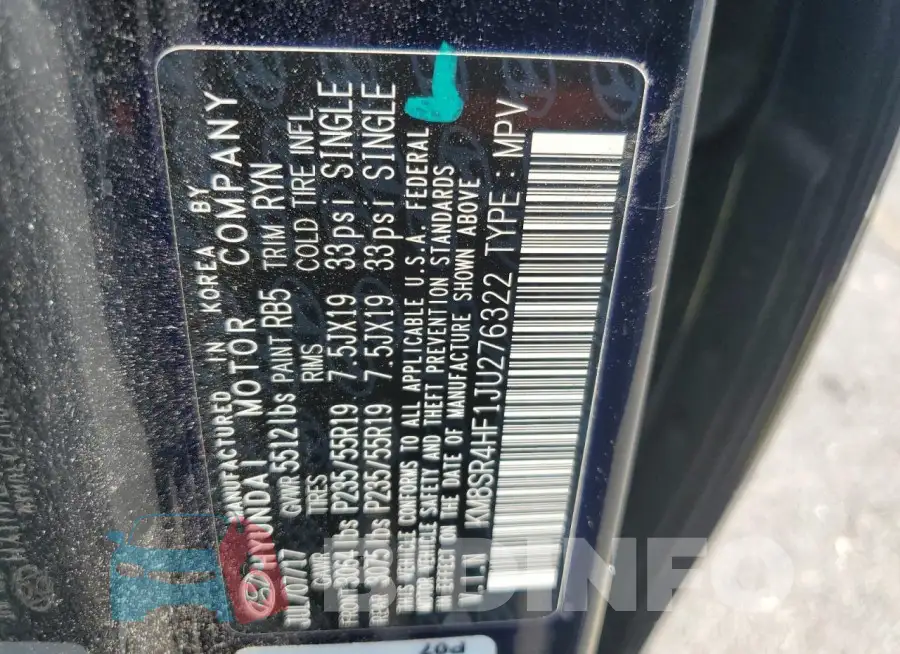KM8SR4HF1JU276322 Photo# 13
