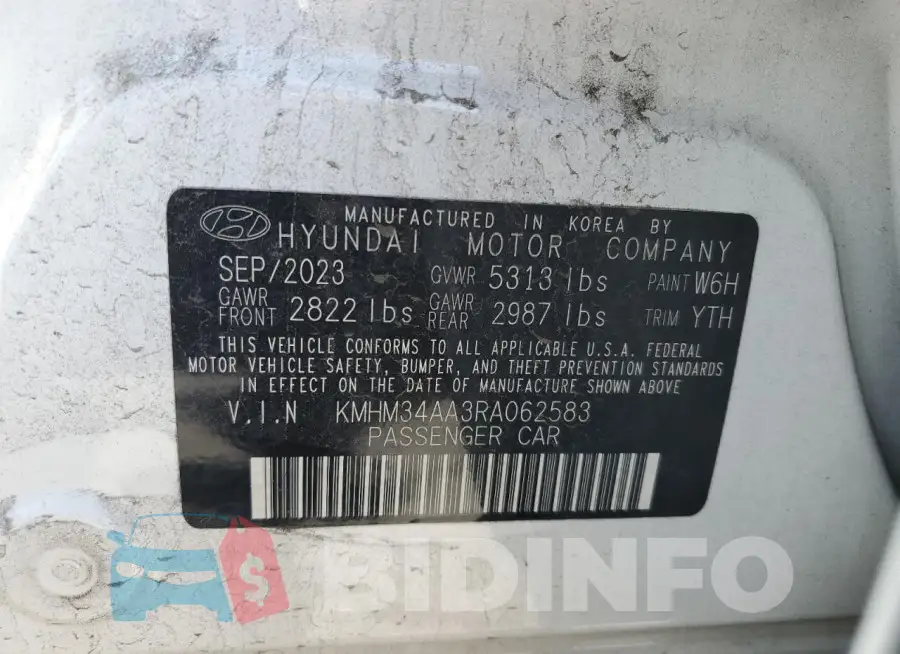 KMHM34AA3RA062583 Photo# 13