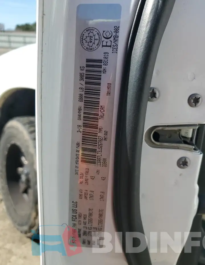 1C6RR7LT3JS267027 Photo# 12