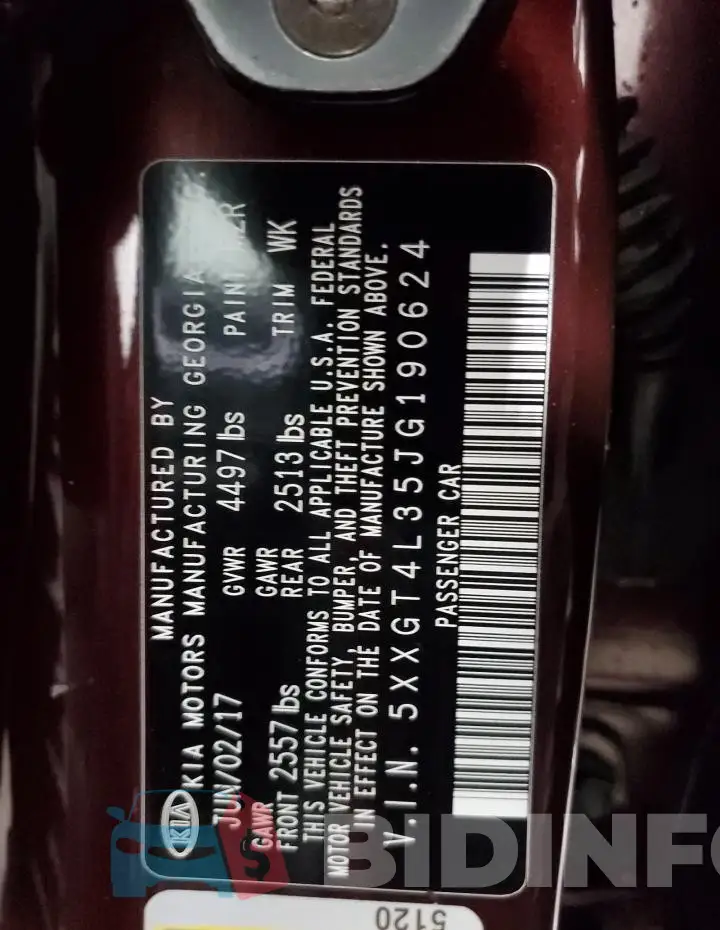 5XXGT4L35JG190624 Photo# 12