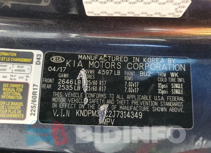 KNDPM3AC2J7314349 Photo# 13