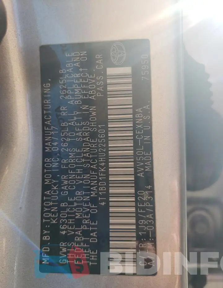 4T1BD1FK4HU225601 Photo# 12