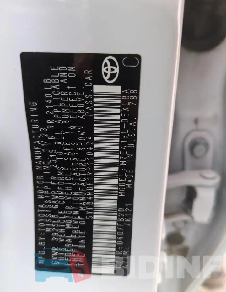 5YFB4MDE1RP110424 Photo# 12
