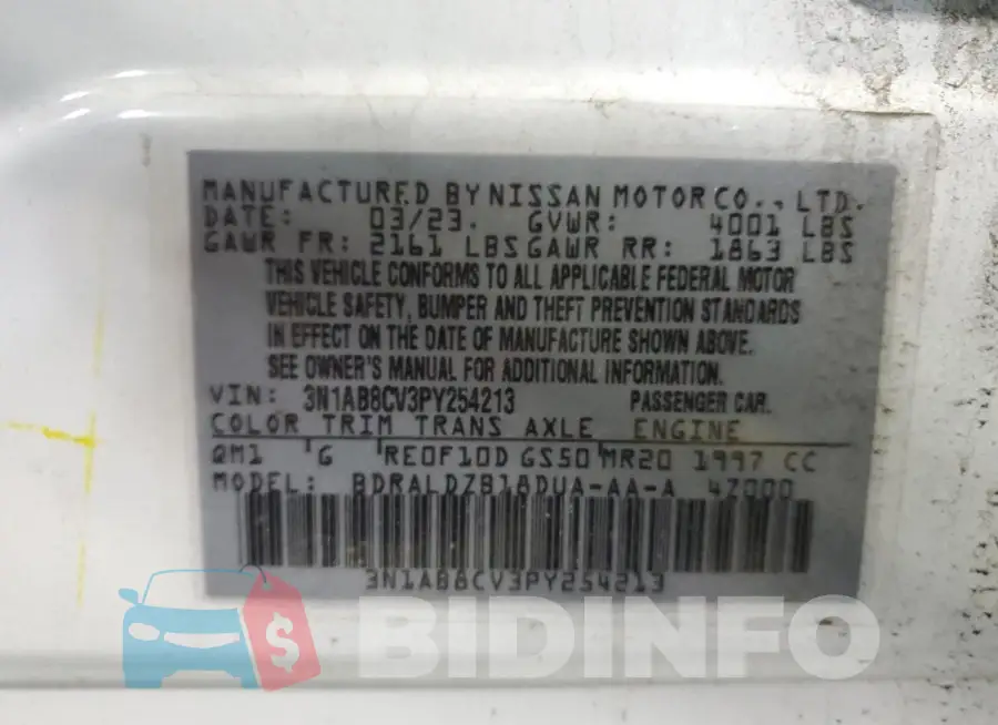3N1AB8CV3PY254213 Photo# 12