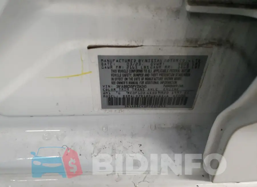 3N1AB8CV5PY254245 Photo# 12