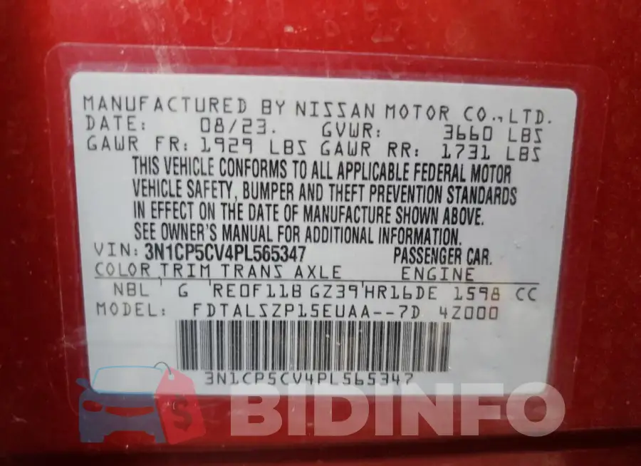 3N1CP5CV4PL565347 Photo# 14