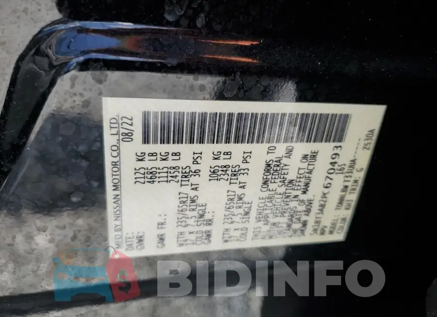 5N1BT3AB2PC670493 Photo# 14