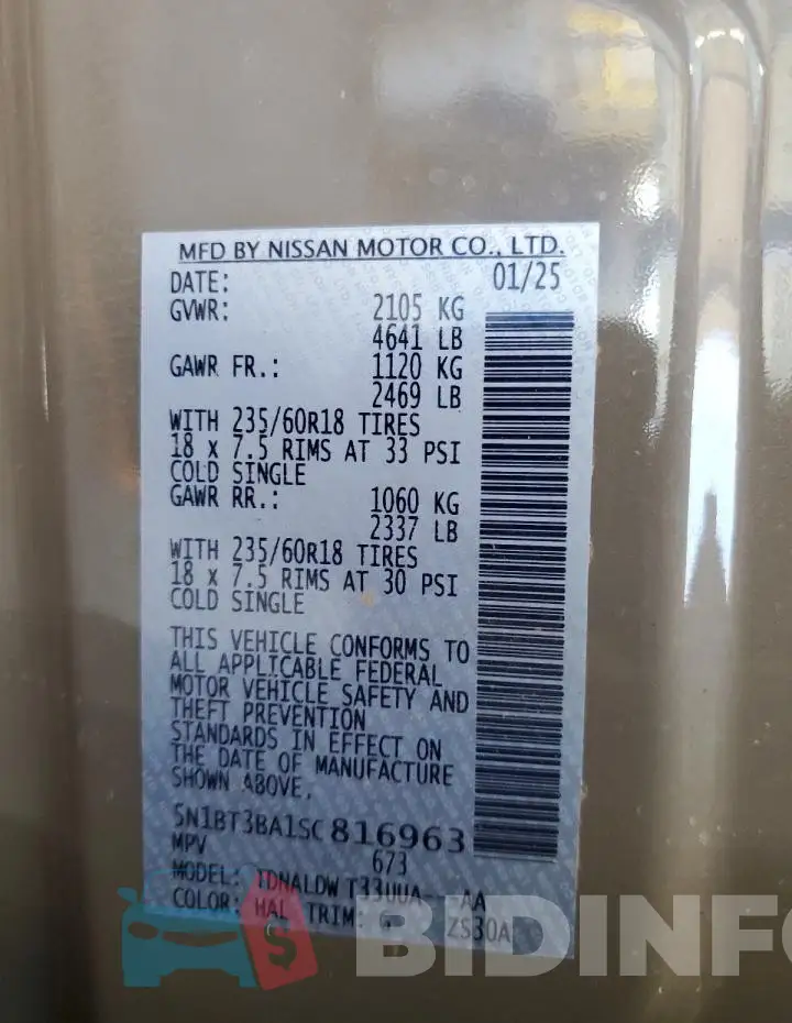 5N1BT3BA1SC816963 Photo# 13