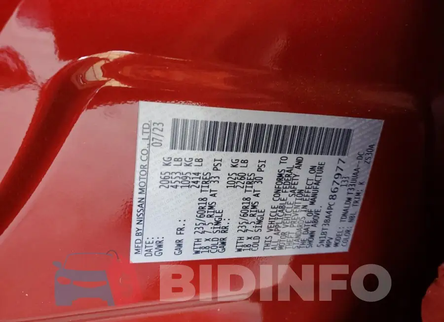 5N1BT3BA4PC867977 Photo# 13