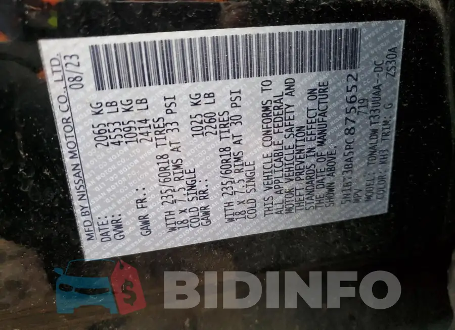 5N1BT3BA5PC875652 Photo# 12