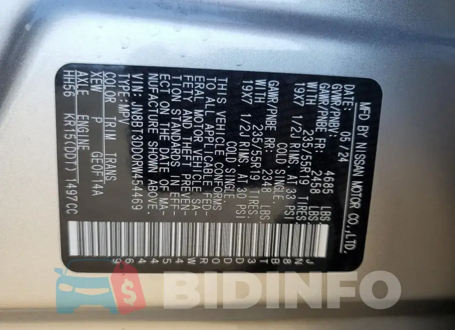 JN8BT3DD0RW454469 Photo# 13