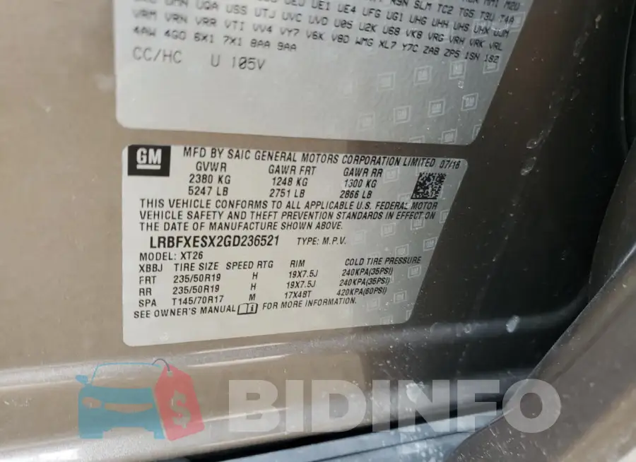 LRBFXESX2GD236521 Photo# 13