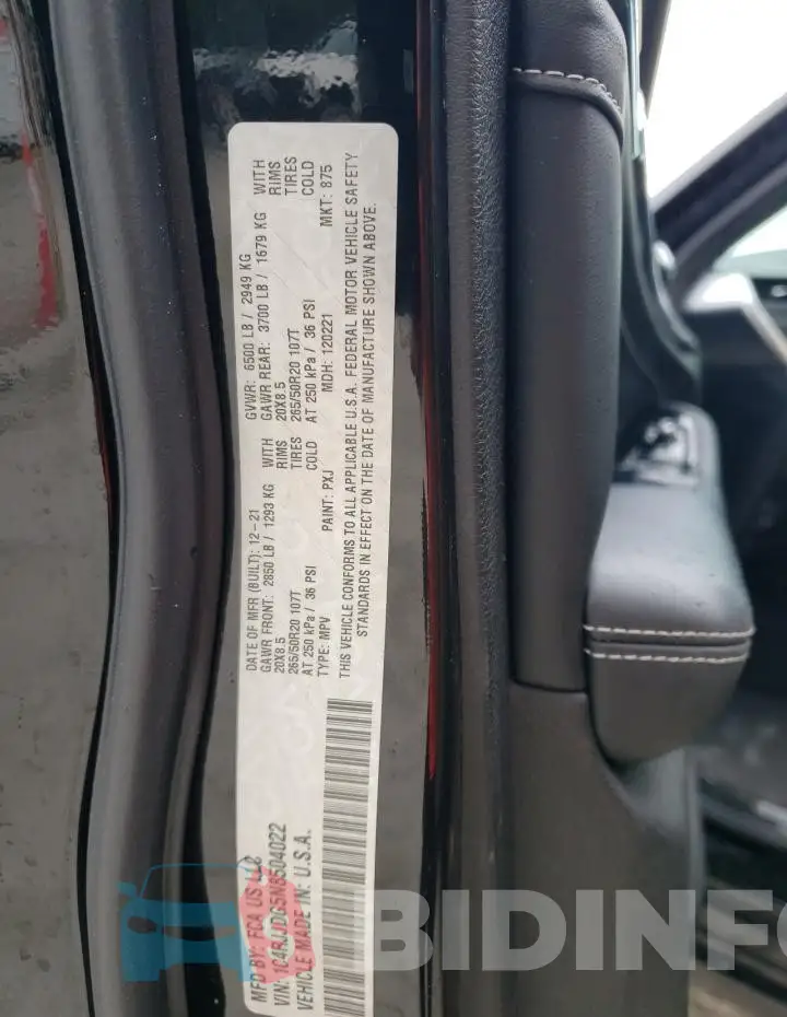 1C4RJJDG5N8504022 Photo# 13