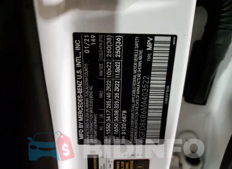 4JGFD8KB6MA403522 Photo# 13