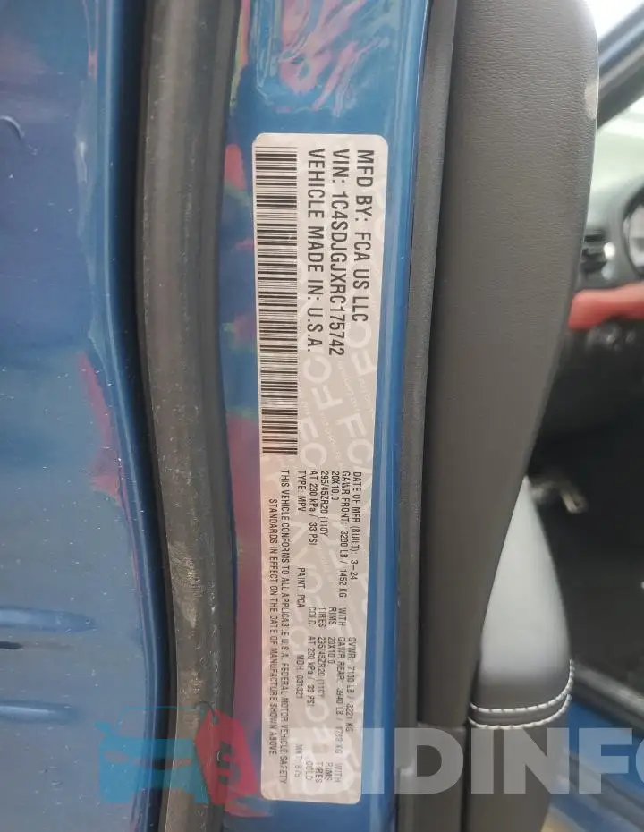 1C4SDJGJXRC175742 Photo# 13