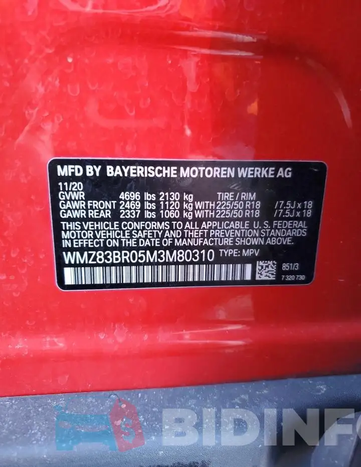 WMZ83BR05M3M80310 Photo# 12