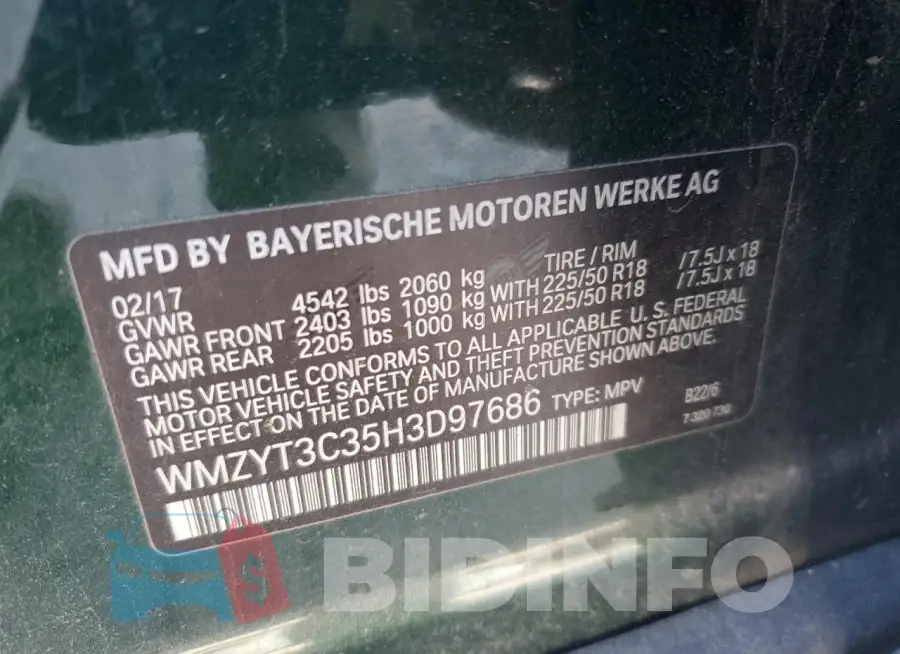 WMZYT3C35H3D97686 Photo# 13