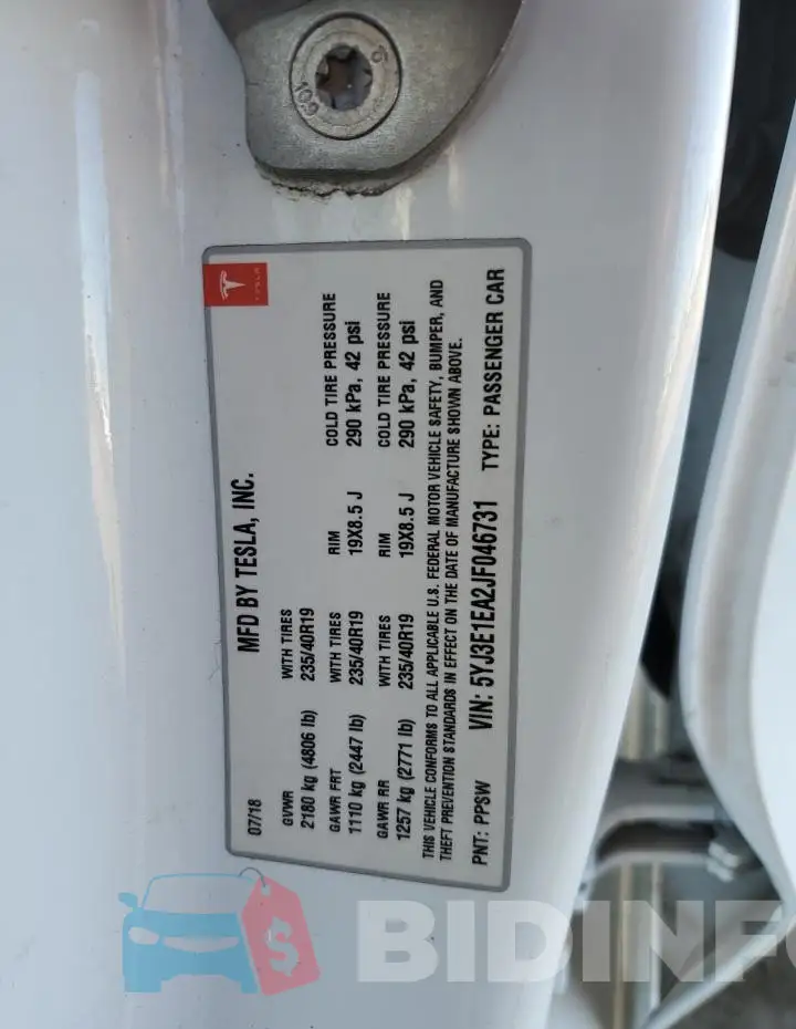 5YJ3E1EA2JF046731 Photo# 12