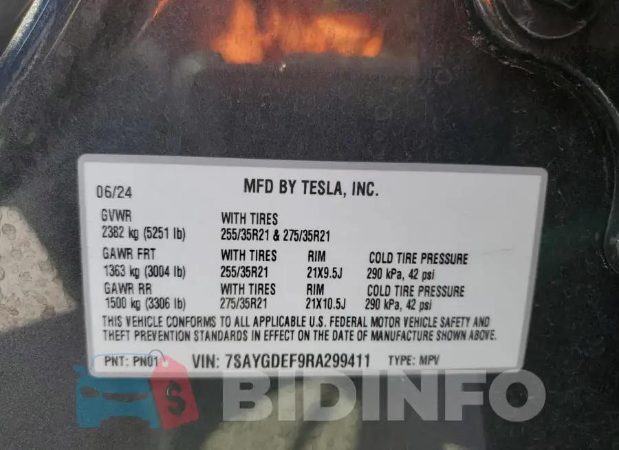 7SAYGDEF9RA299411 Photo# 12