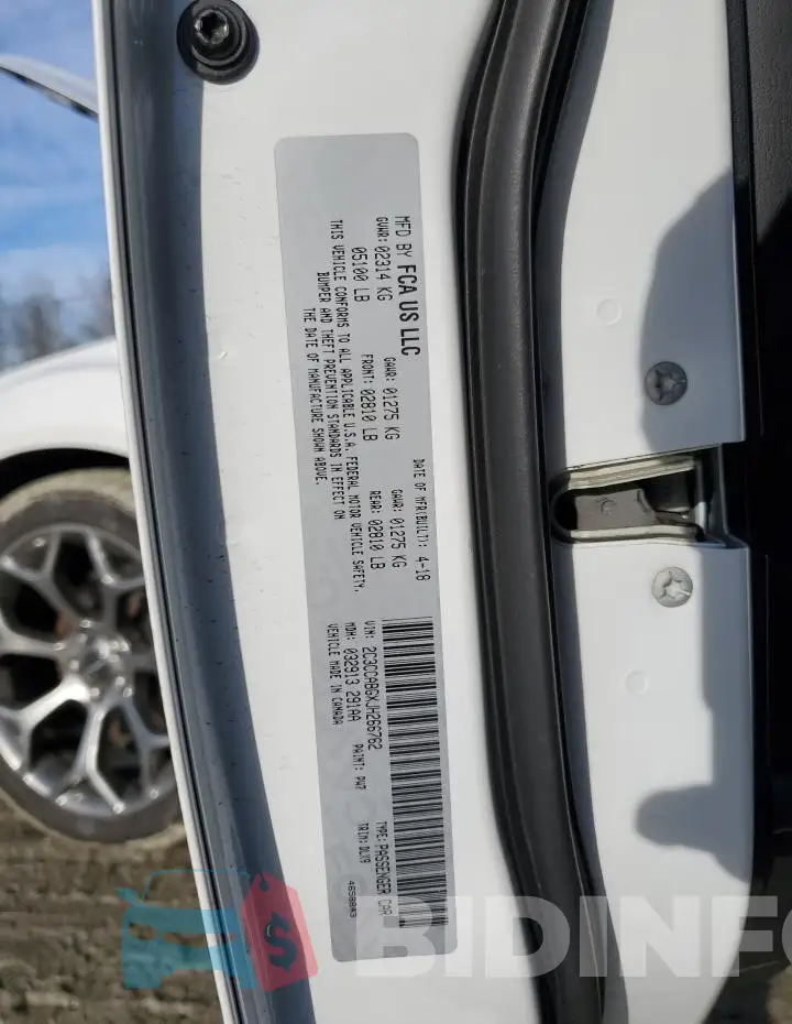 2C3CCABGXJH266762 Photo# 12