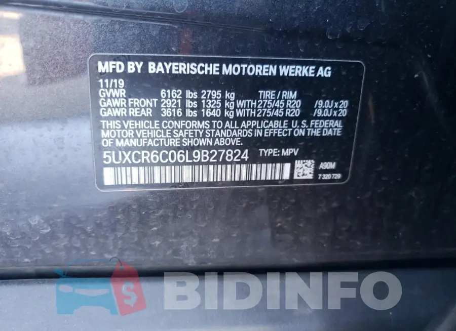 5UXCR6C06L9B27824 Photo# 12