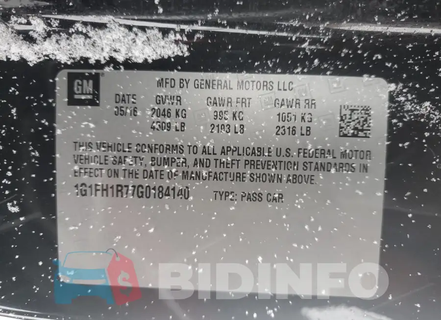 1G1FH1R77G0184140 Photo# 12