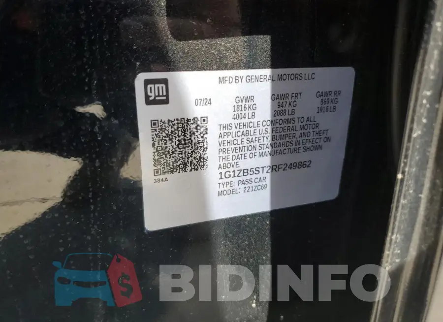 1G1ZB5ST2RF249862 Photo# 12