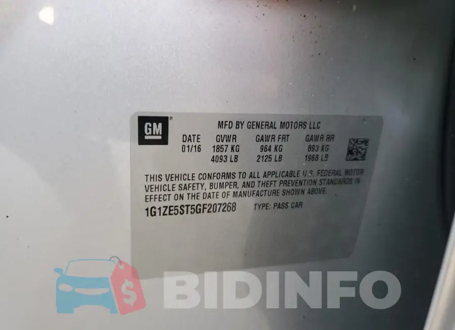 1G1ZE5ST5GF207268 Photo# 12