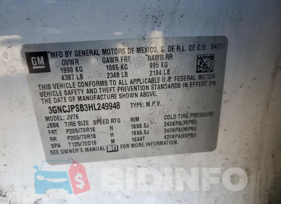3GNCJPSB3HL249948 Photo# 12