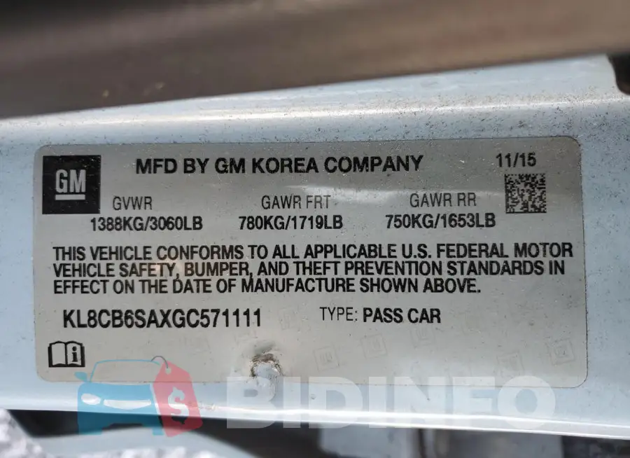 KL8CB6SAXGC571111 Photo# 13