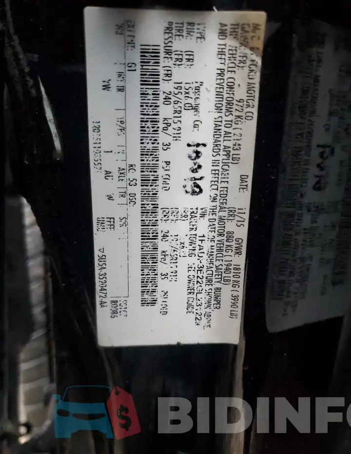 1FADP3E22GL231229 Photo# 12