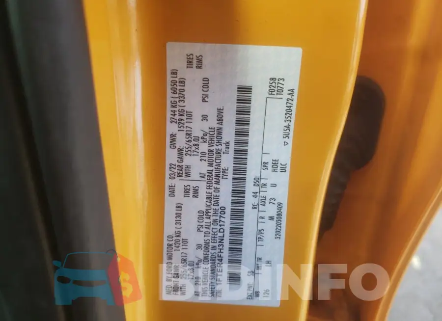 1FTER4FH3NLD17700 Photo# 12