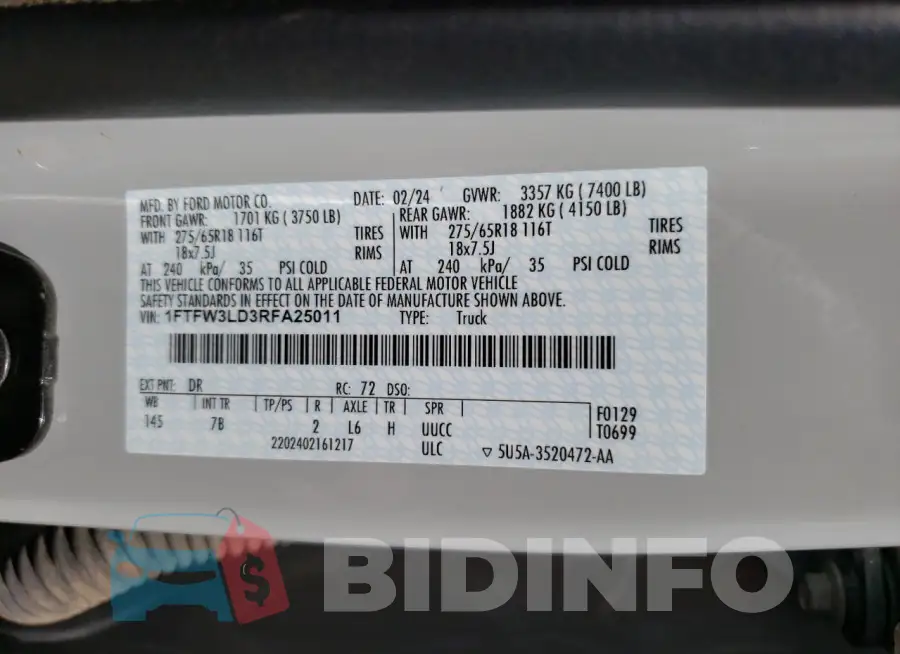 1FTFW3LD3RFA25011 Photo# 13