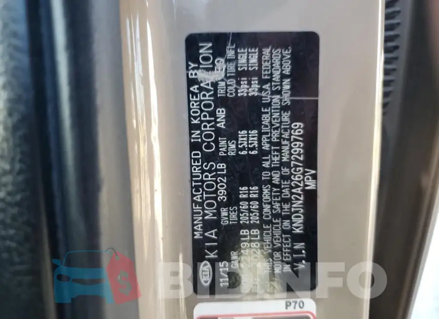 KNDJN2A26G7299769 Photo# 13