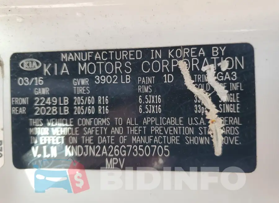 KNDJN2A26G7350705 Photo# 12