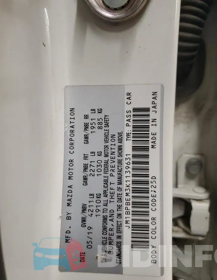 JM1BPBEM3K1139631 Photo# 13