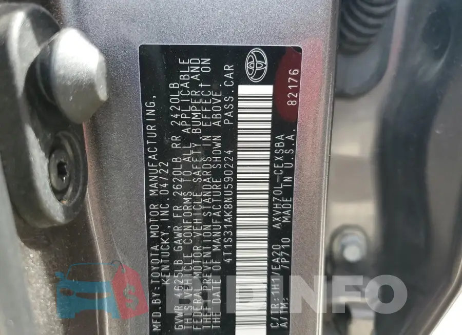 4T1S31AK8NU590224 Photo# 13