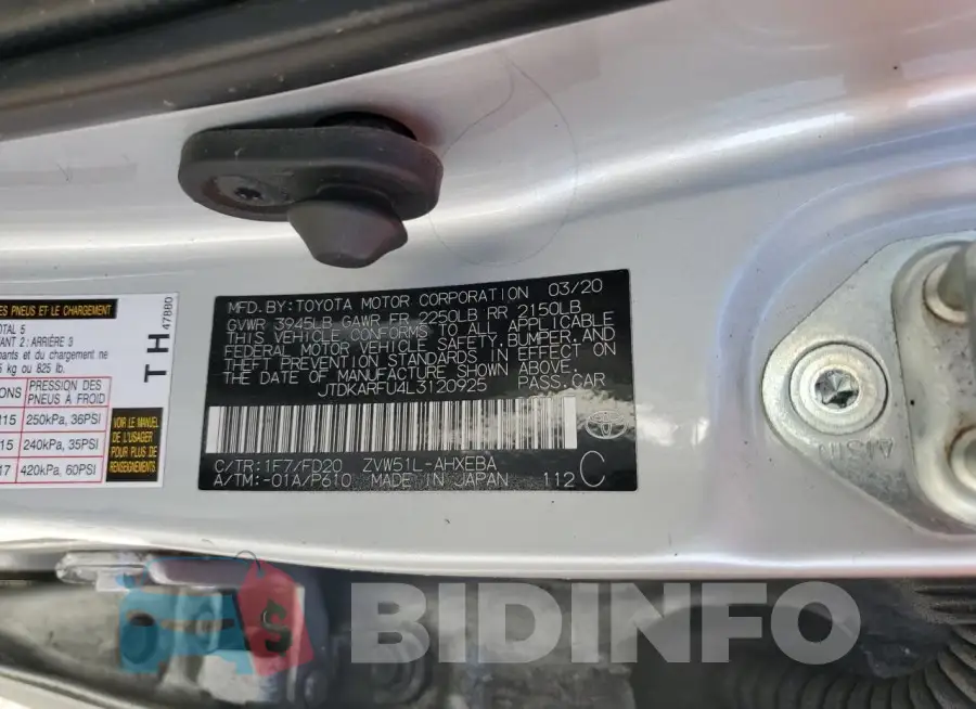 JTDKARFU4L3120925 Photo# 12