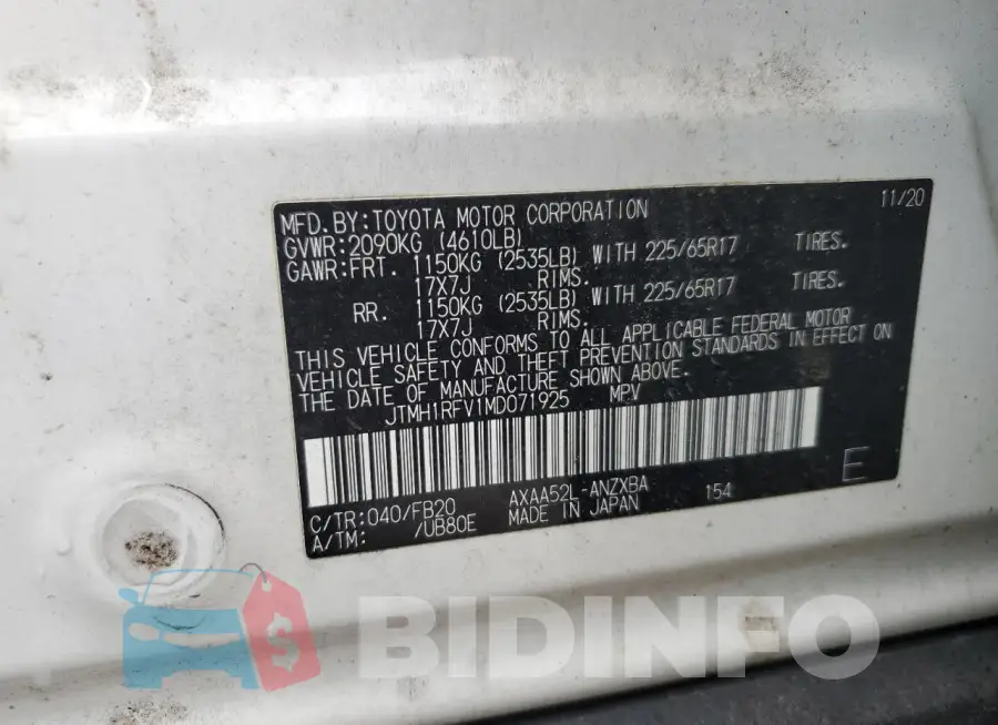 JTMH1RFV1MD071925 Photo# 13