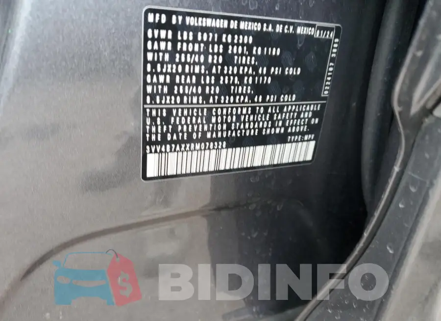 3VV4B7AXXRM078328 Photo# 13