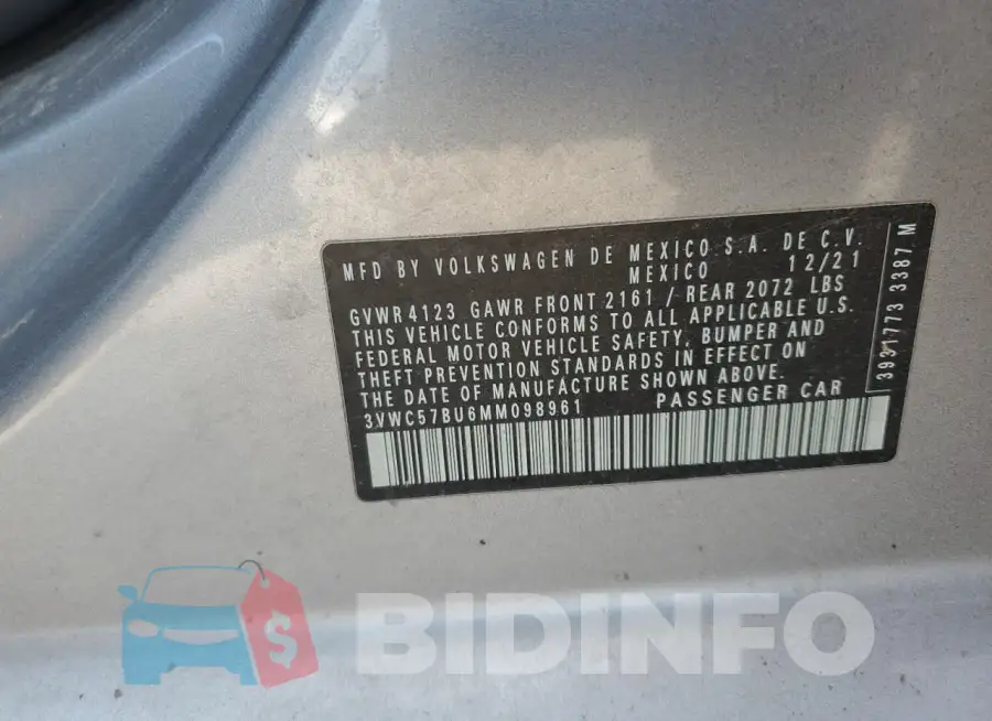 3VWC57BU6MM098961 Photo# 12