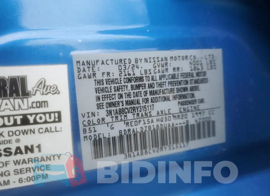 3N1AB8CV2RY315117 Photo# 12