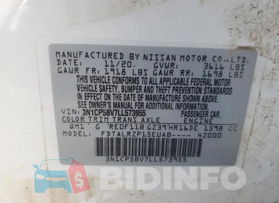 3N1CP5BV7LL573955 Photo# 12